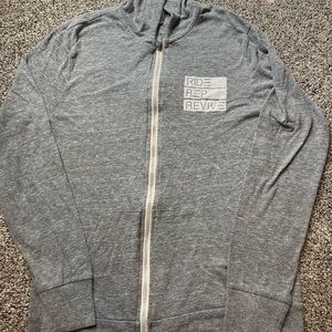 SPENGA light grey zip up. - size small.
